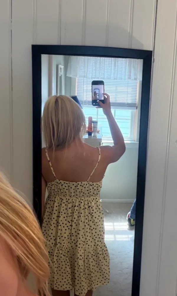 Target Off white and polka dot mini dress - Image 2
