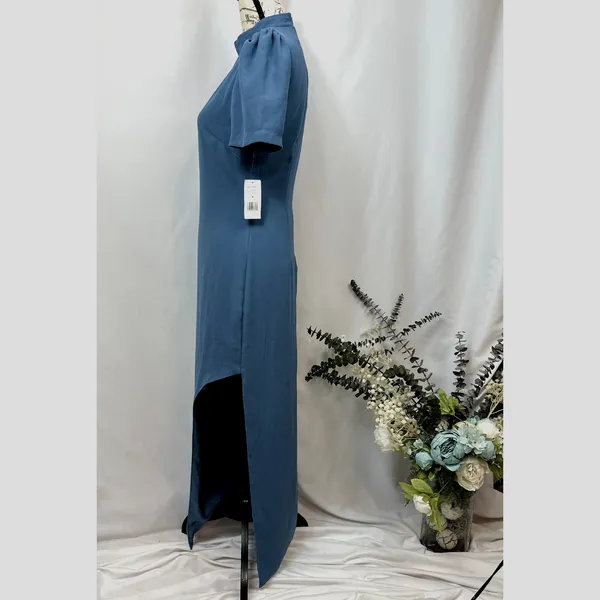 Alexia Admor Dixie Mockneck Maxi Sheath Dress in Denim Blue 4 - Image 6
