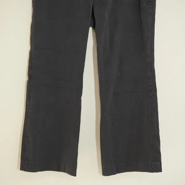 Spanx Size Medium Black Cropped Wide Leg Pants Pull On Casual Comfortable - Image 3