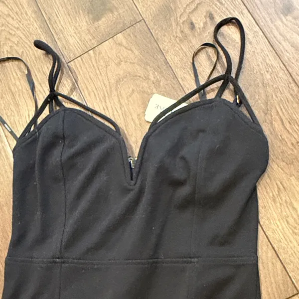 Forever 21 Black Spaghetti Strap Dress NWT Medium C16-015 - Image 3
