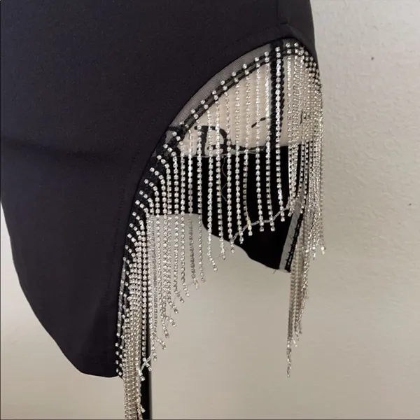 Windsor Rhinestone Fringe Dress - Image 4