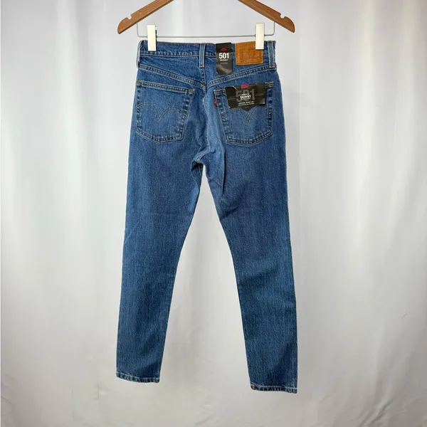 NWT Levi’s 501 Skinny Jeans in Blue Size 25 x 28‎ - Image 5