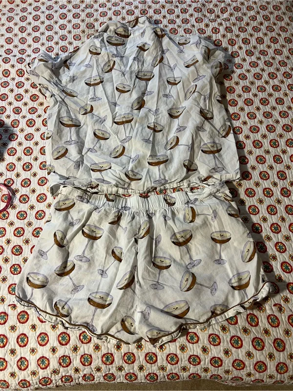 Crafted By Mahogany Espresso Martini Pajama Set size large - Image 4