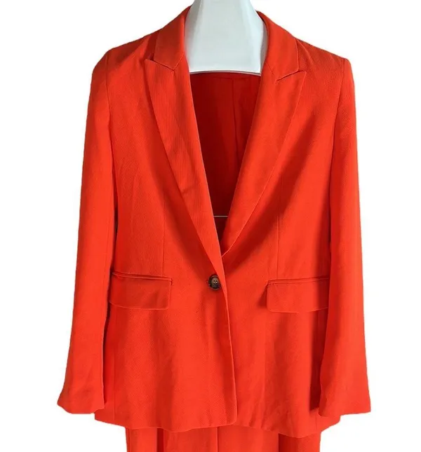 Top Shop orange ankle pant suit - Image 12