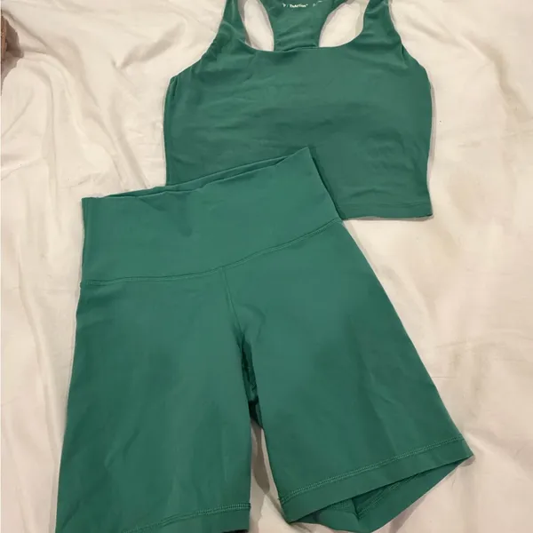 TnAction Green Athletic set Tank and Shorts Set - Image 4