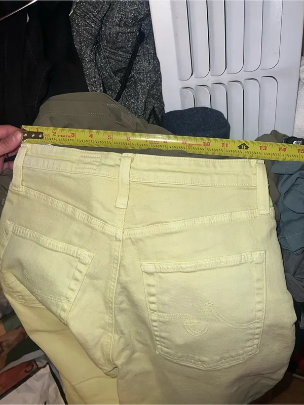 AG Adriano Goldschmied Sulfur X Citrus Mist WideLeg Crop Pants - Image 8