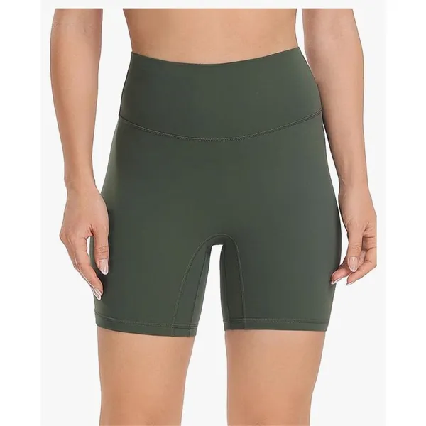 NEW High Waisted Yoga 6” inseam Workout Athletic Running Shorts M - Image 5