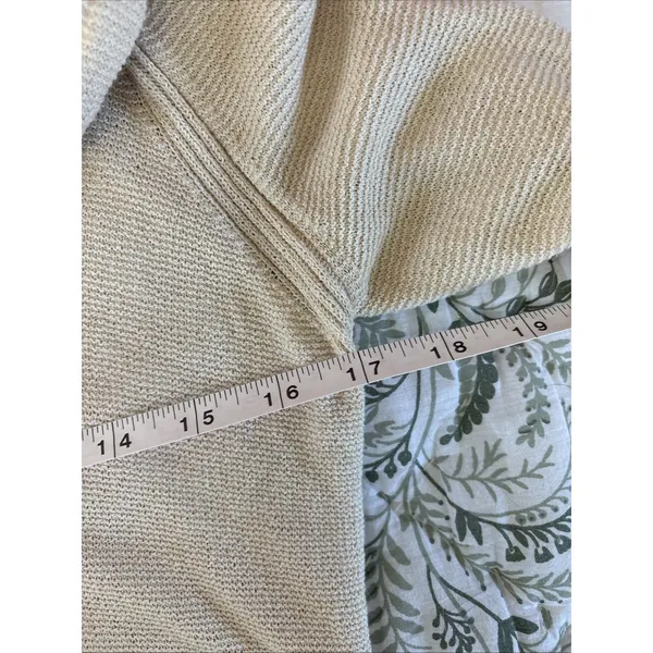 Free‎ People Medium Ivory Criss Cross Long Sleeve Pullover Sweater Tunic - Image 6
