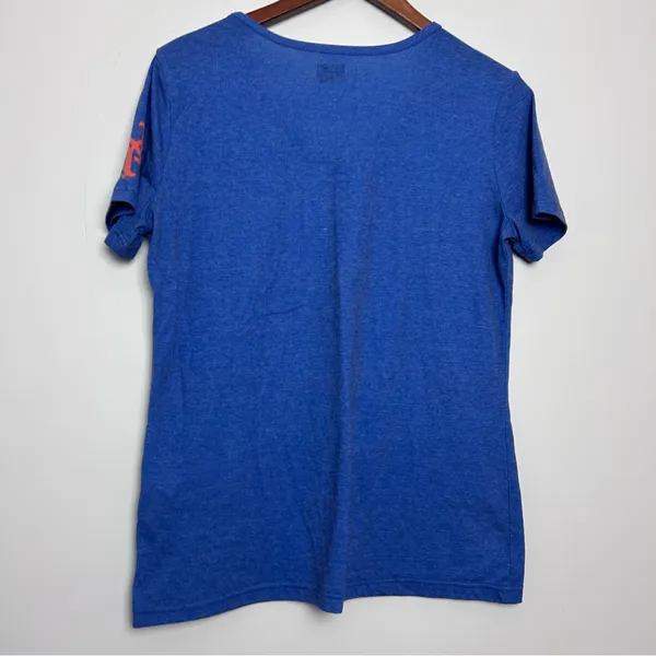 MLB|New York Mets Women's V-Neck T-Shirt sz L - Image 2