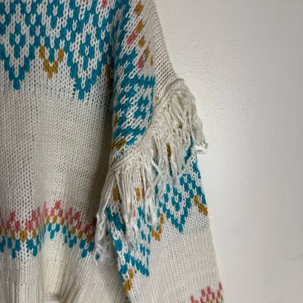 Rock&roll ladies Cozy Knit Sweater with Fringe Details western rodeo size XL - Image 8