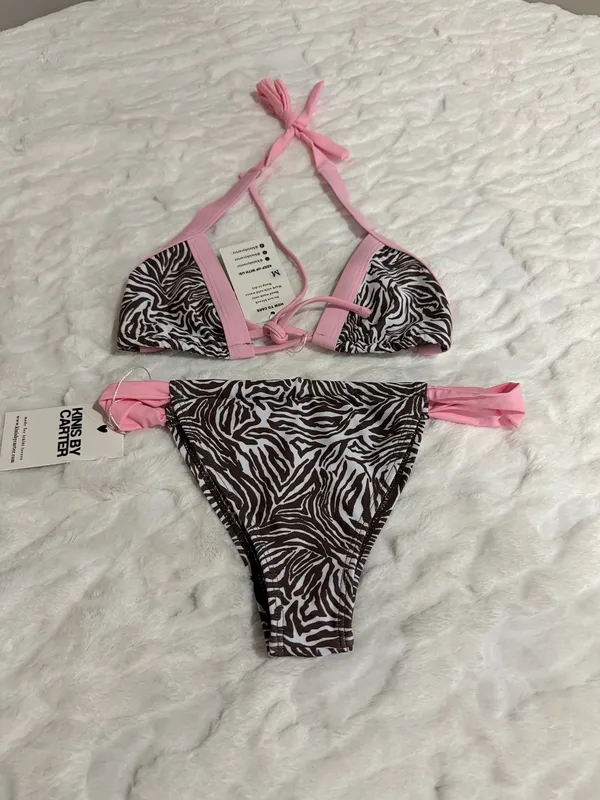 Kins By Carter Safari Barbie 2 Piece Swimsuit Set Size M. - Image 4