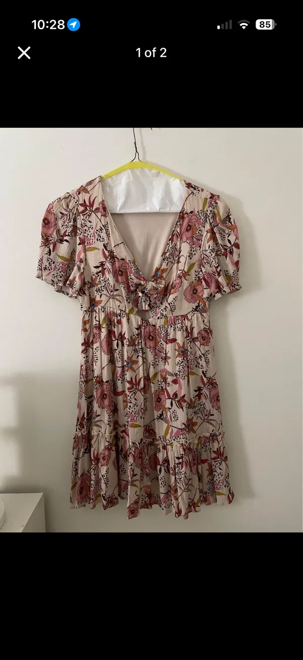 Pink Floral Dress - Image 2