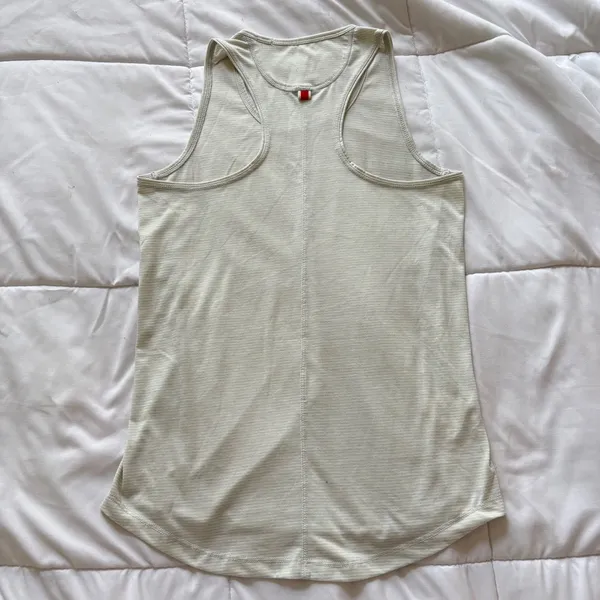 Tracksmith Tank Top Womens Small Gray Striped Racerback Running Activewear‎ - Image 7