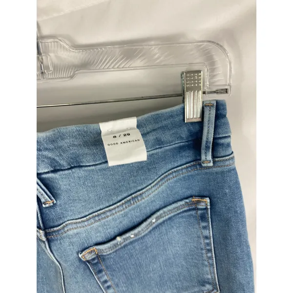 Good American Good Legs Jeans Light Medium Wash Size 8/29 Style GL014T - Image 3
