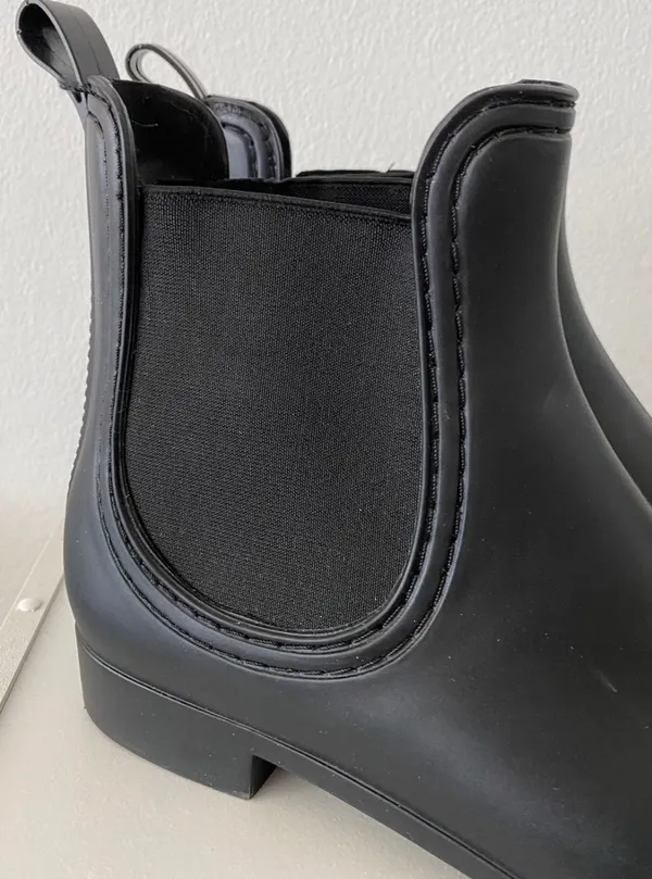 MIA Black Rain Boots Rainboots autumn winter boots - Image 5