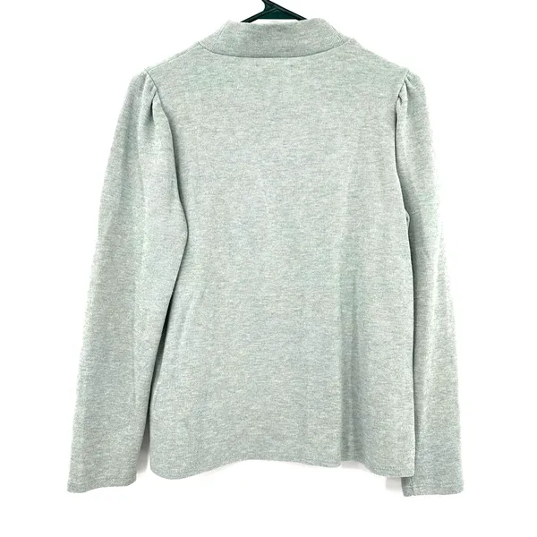 Madewell size medium green gray long sleeve‎ pullover style sweater mock neck - Image 2