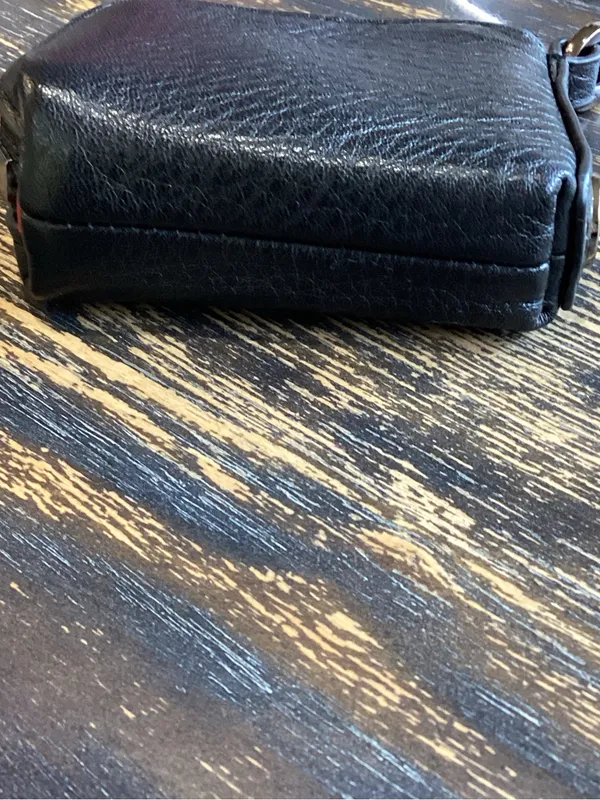 Hammitt Syd Black Leather Pouch with Gold Tone Hardware - Image 3