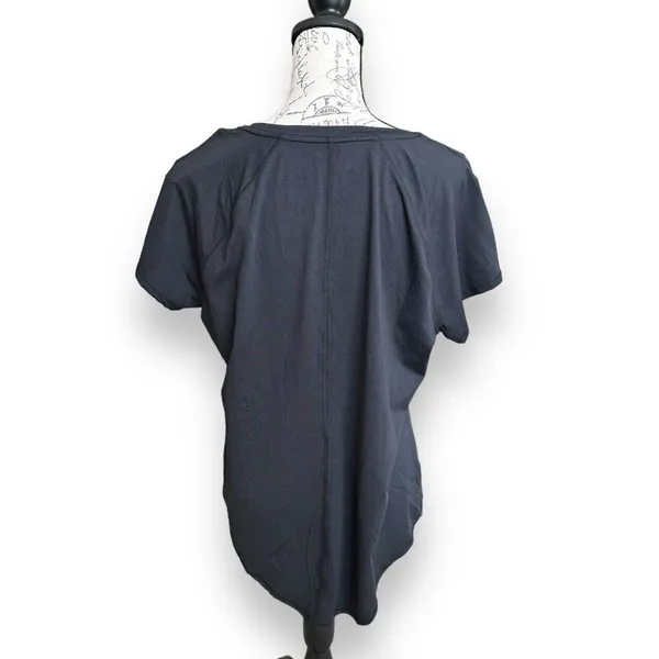 New All in Motion Women's Short Sleeve Back Seam High Low Black T-shirt XXL - Image 2