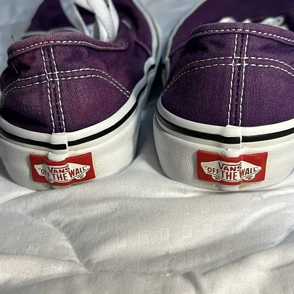 Vans off the wall Purple Shoes Size 5 Men. 6.5 Women - Image 5