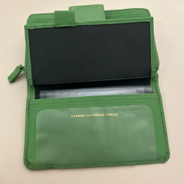 Dockers Bright Green Snap-Closure Continental Wallet LEATHER - Image 5