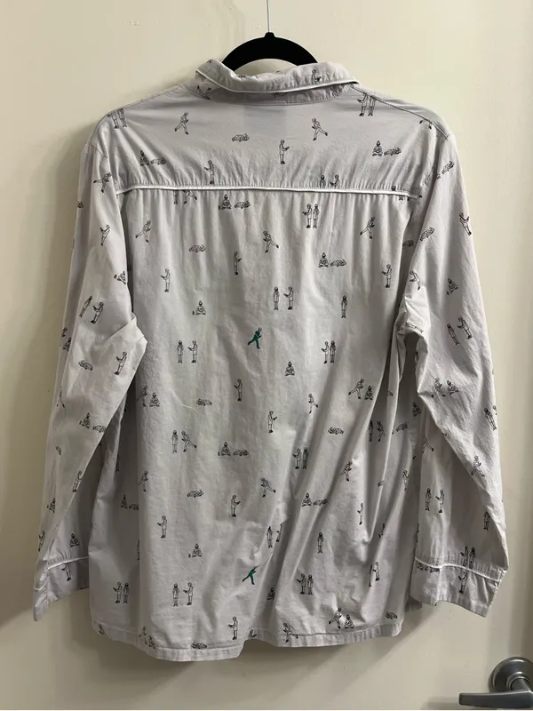 Figs Night Shift Pajama Top Size Medium - Image 7