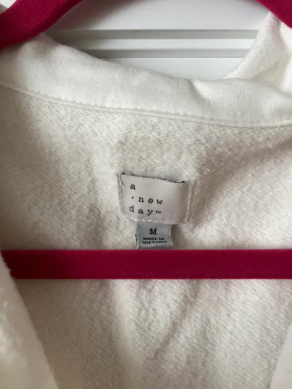 A New Day Cream Quarter Zip Sweatshirt - Image 4