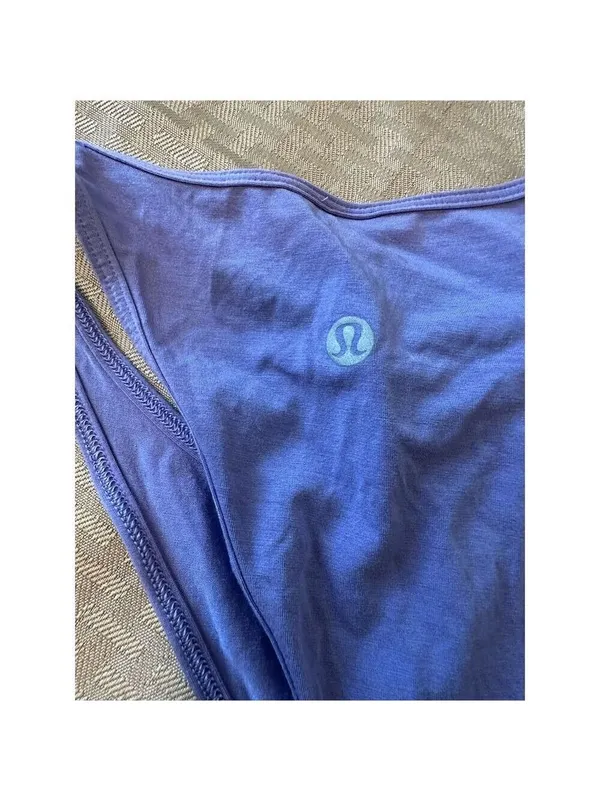 Lululemon Women's Purple Shoulder Cut-Out Yoga Tank Top Size 12 - Image 8