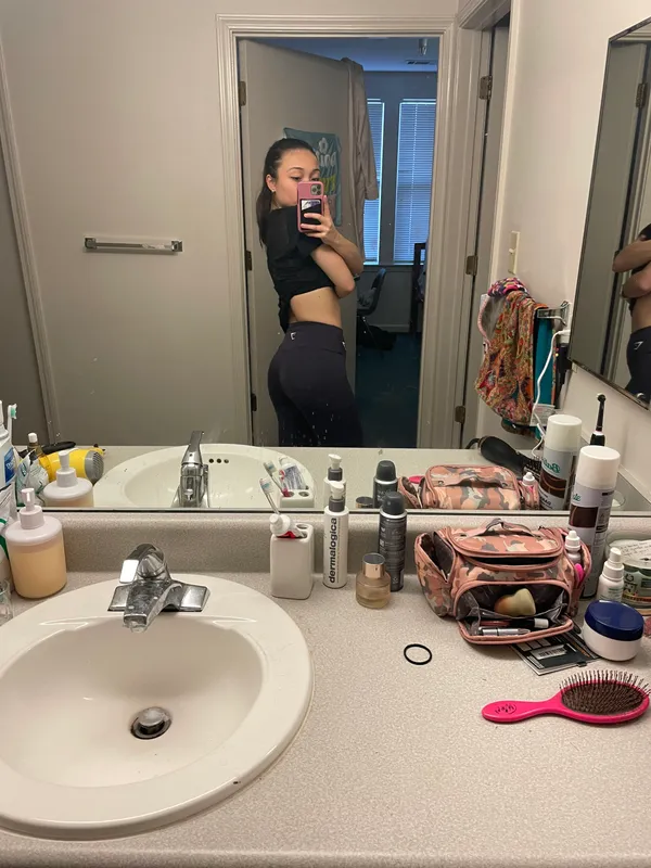 Gymshark Dark Purple Leggings - Image 2