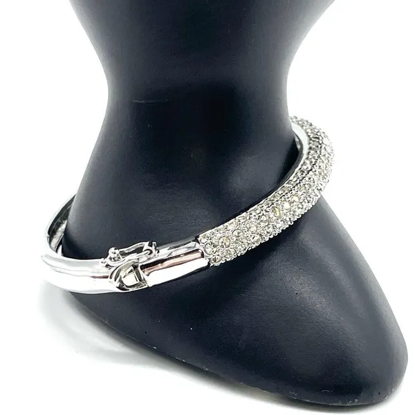 Lia Sophia Silver Played with Crystal Accent Bracelet - Image 5