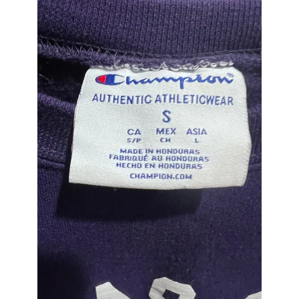 Champion Kansas State University Crewneck Sweatshirt Purple K-State Wildcats S - Image 3
