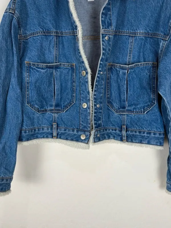 Forever 21 denim sherpa jacket - Image 4
