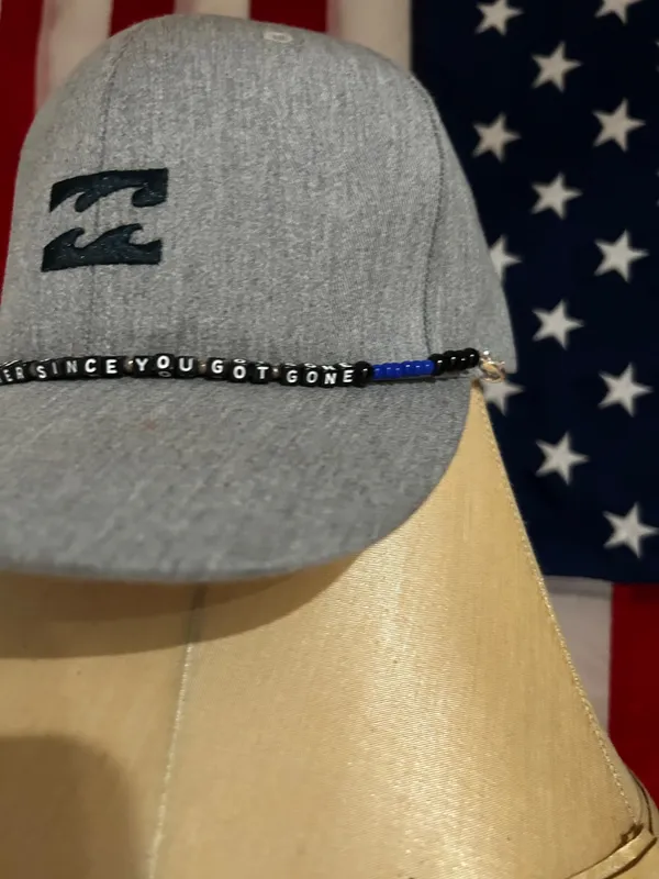 Hello Darlin Hat chain handmade brand new Gray - Image 4