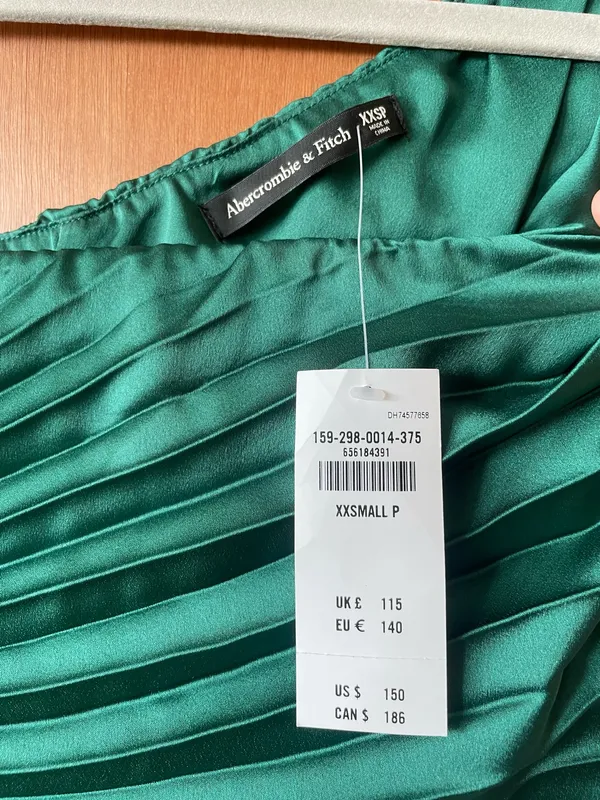 Abercrombie One-Shoulder Maxi Dress Pleated - Image 2