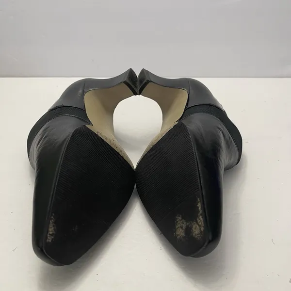 Nine West Shaw Black Leather‎ Heel Ankle Bootie Shoes Square Toe Womens 7.5 - Image 7