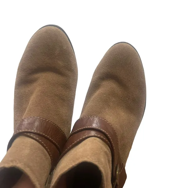 White‎ Mountain Women's Size 6.5 M Cow Suede Brown Ankle Booties Boots - Image 7