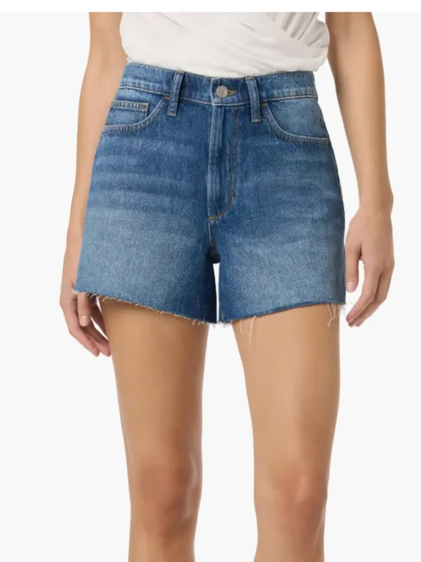 NWT $170 Joe's Raw Hem High Waist Relaxed Denim Shorts 30, DIXIE - Image 2