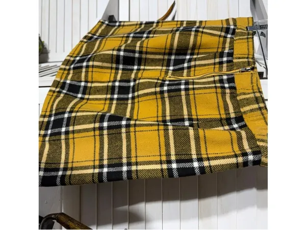 Tinseltown Y2k vintage mini skirt plaid fleece school girl preppy academia Heritage grunge - Image 6
