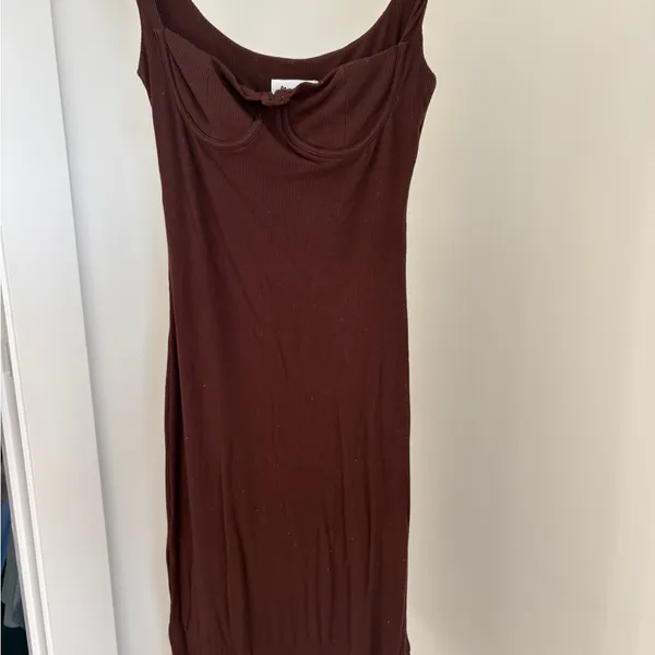 Princess Polly Chocolate Brown Strapless Maxi Dress - Image 2