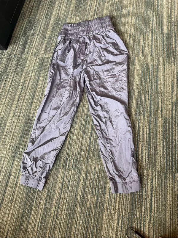 FP Movement Free People The Way Home Jogger L Silver Gray High Rise 25” Inseam - Image 4