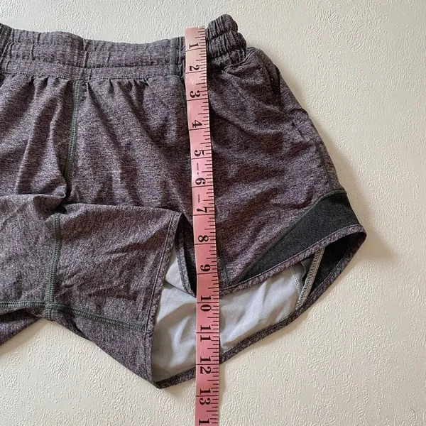 Lululemon Speed Up Shorts Size 6 Heather Gray Lined Running Athletic - Image 7
