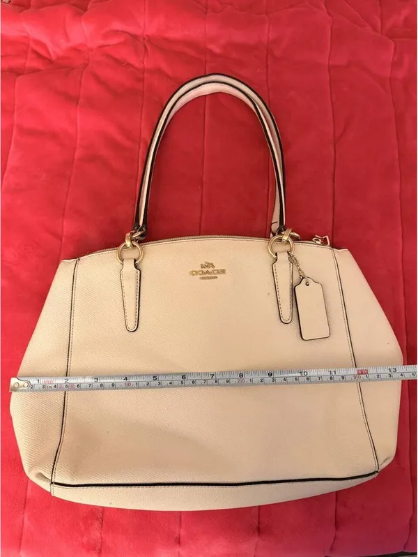 White Coach Christie Carryall in Crossgrain Leather 2017 - Image 6