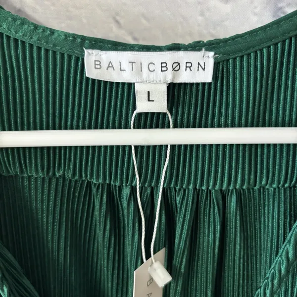 Baltic Born Athena Pleated Maxi Dress Forest Green Maxi Dress Large NWT wedding - Image 9