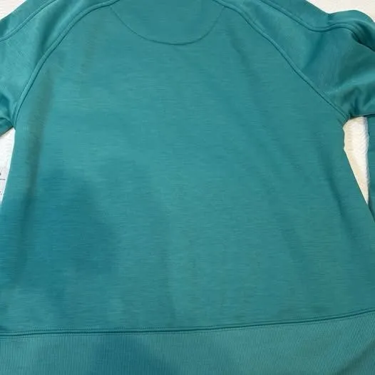 BCG Women's Relaxed Fit Crew Neck Stretch Pullover Teal Raglan Sleeve XS - Image 6