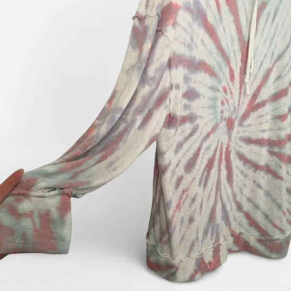 Free People We The Free “Best Catch” Tie Dye Pullover – Cozy Indie Loungecore M - Image 5