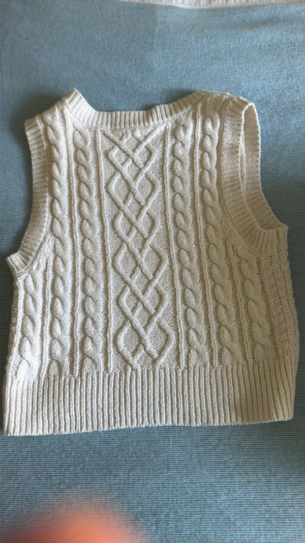 Aerie Sweater Vest Cable Knit - Image 4