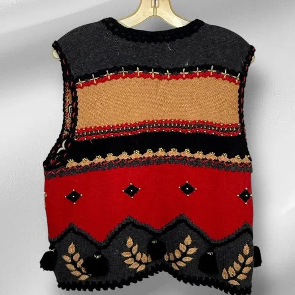 Vintage Belle Point‎ Sweater Vest Size M - Image 5