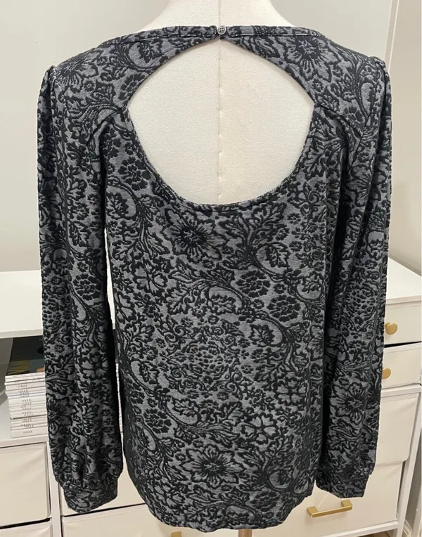 Loft Floral Long Sleeve Blouse (M) - Image 2