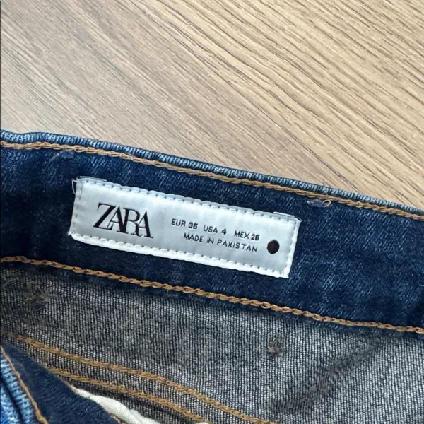 Zara high rise wide leg jeans - Image 3