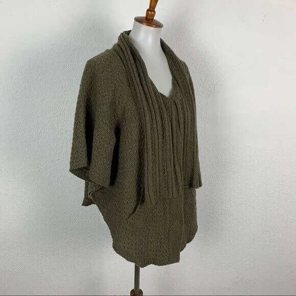 Anthropologie Sparrow Wool Blend Open Front Cardigan‎ Sweater Cozy Layering M - Image 3