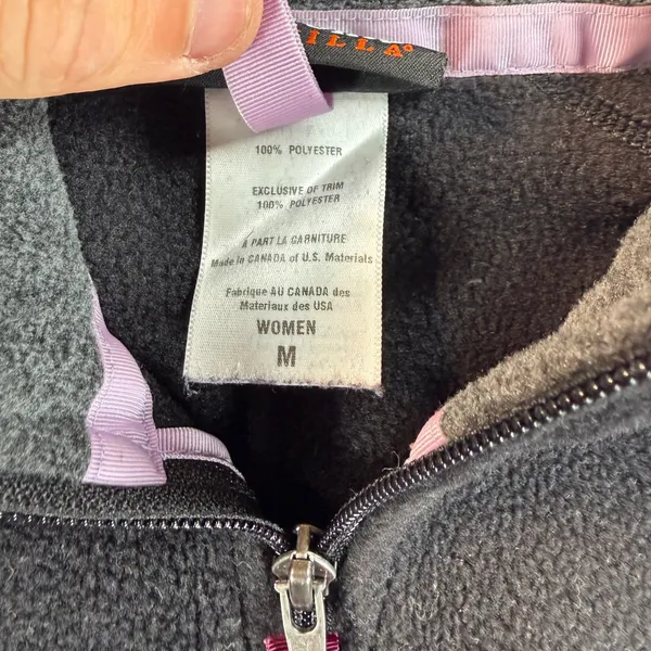 Y2K Patagonia Synchilla Fleece Vest Womens Medium Black - Image 4
